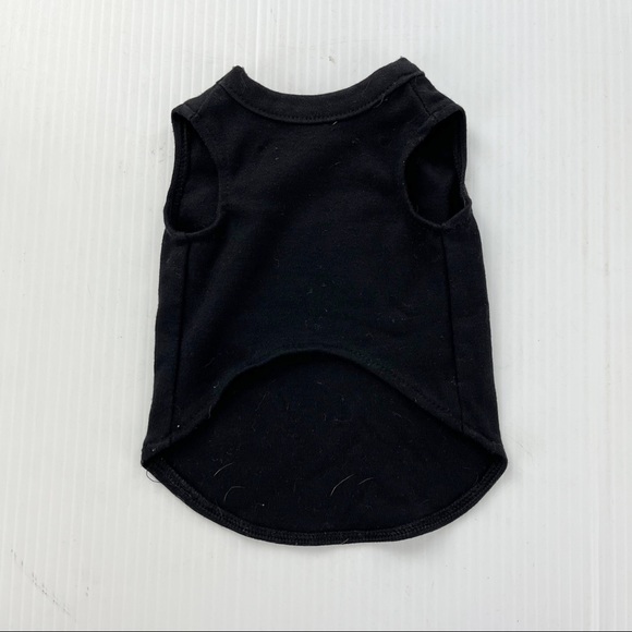 Harley Davidson Black Cotton Polyester Rhinestone Dog Shirt - Picture 2 of 4